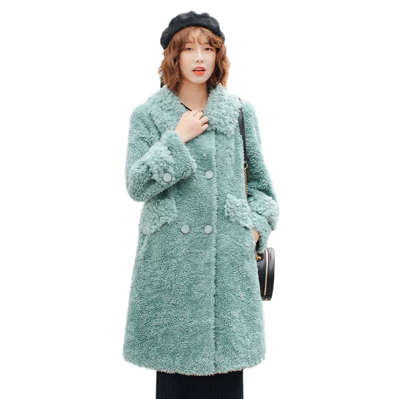 Real Fur Coat Female Vintage 100% Sheep Shearing Long Jacket Women Clothes 2020 Korean Elegant Ladies Wool Warm Coats Hiver Y923
Real Fur Coat Female Vintage 100% Sheep Shearing Long Jacket Women Clothes 2020 Korean Elegant Ladies Wool Warm Coats Hiver Y923