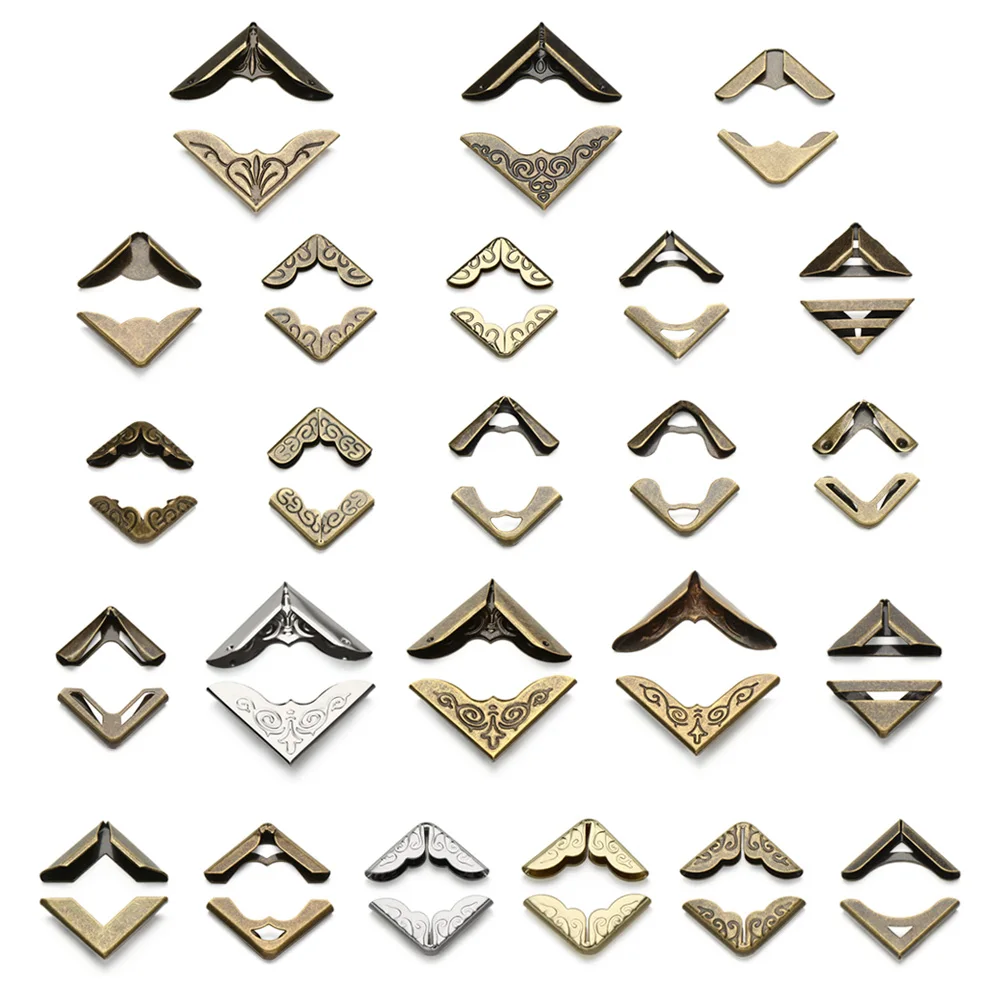 4PCS/Set Retro Bronze Metal Corners Photo Albums Book Corner Protector Menus Decoration Cover Corner Scrapbook DIY Accessories
4PCS/Set Retro Bronze Metal Corners Photo Albums Book Corner Protector Menus Decoration Cover Corner Scrapbook DIY Accessories