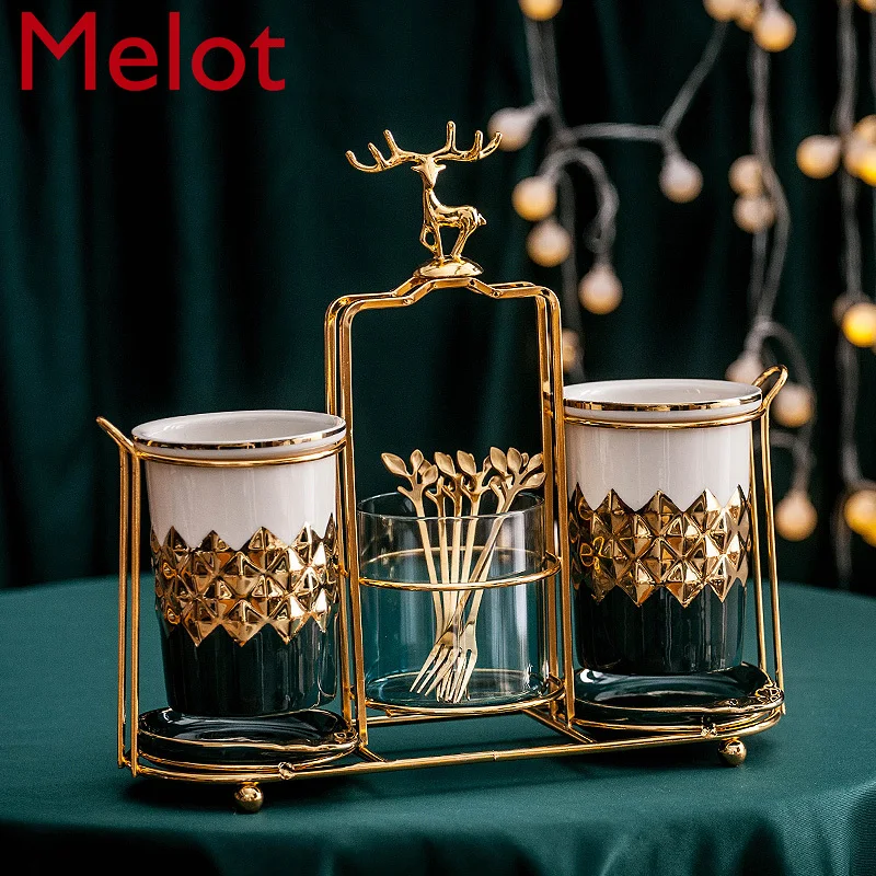 Nordic Luxury Cutlery Storage Chopsticks Tube Kitchen Storage Chopsticks Storage Box Ceramic European Chopsticks Tube Household
Nordic Luxury Cutlery Storage Chopsticks Tube Kitchen Storage Chopsticks Storage Box Ceramic European Chopsticks Tube Household