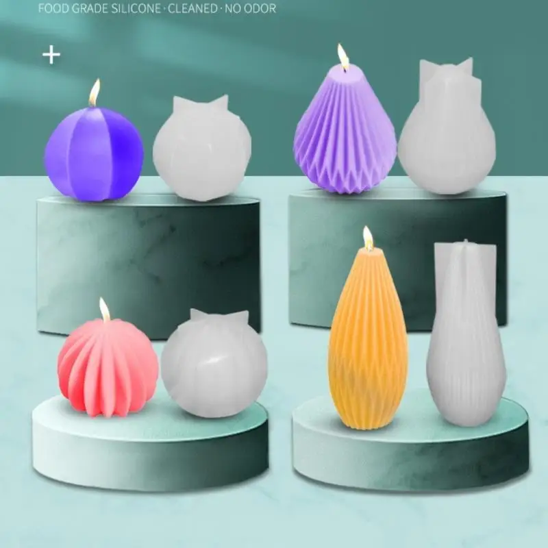 Candle Mould Home Decoration Geometric Lines Silicone Mold DIY Pear-shaped Art Candle Making
Candle Mould Home Decoration Geometric Lines Silicone Mold DIY Pear-shaped Art Candle Making