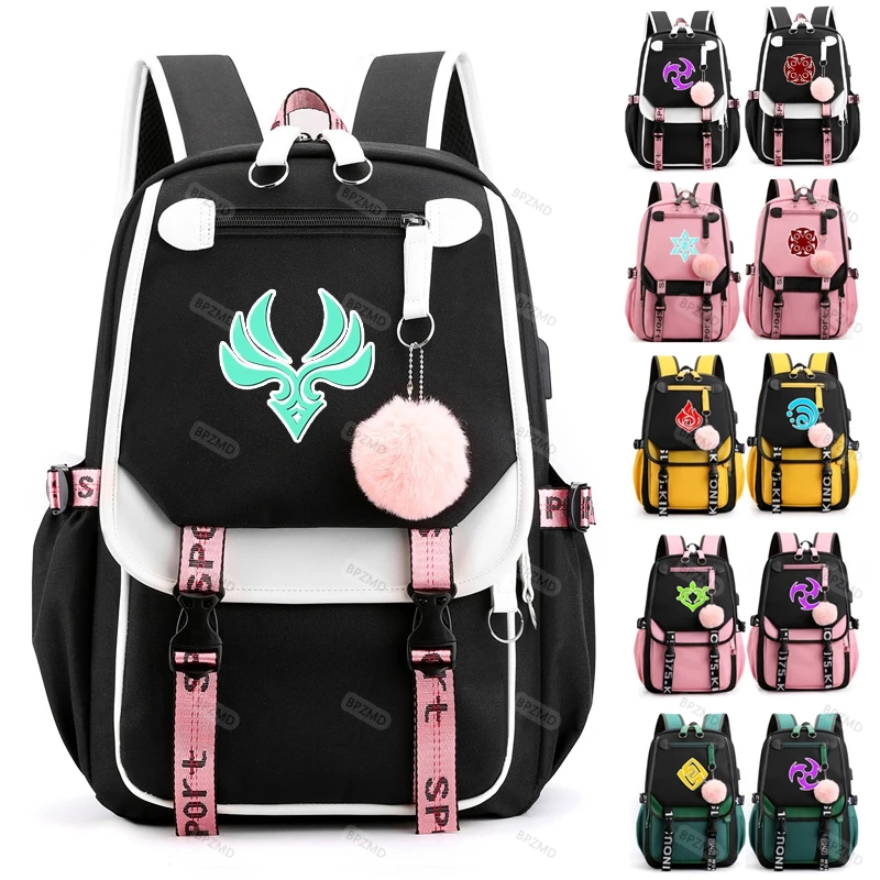 

New The Umbrella Academy USB Backpack Women Men Teenager School Bag Women USB Travel Rucksack Large Mochila Escolar