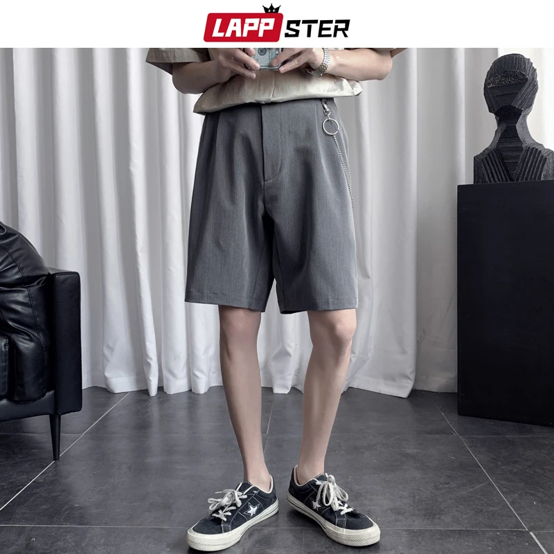 LAPPSTER Шахматная уличная одежда мужские шорты Лето 2019 полосатые хип-хоп хлопок