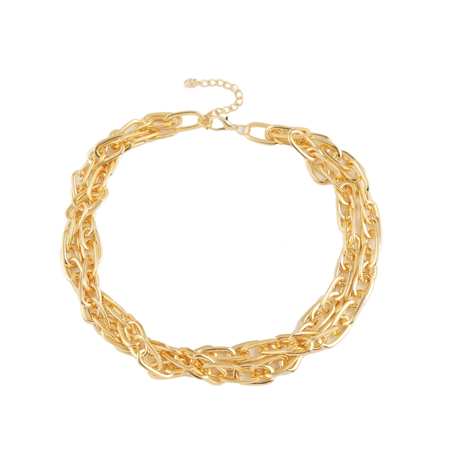 Krasivaya Wholesale Womens Punk Hiphop Rock Gold Twisted Aluminum Chains Chocker Necklace For Women Chain Necklace
Krasivaya Wholesale Womens Punk Hiphop Rock Gold Twisted Aluminum Chains Chocker Necklace For Women Chain Necklace