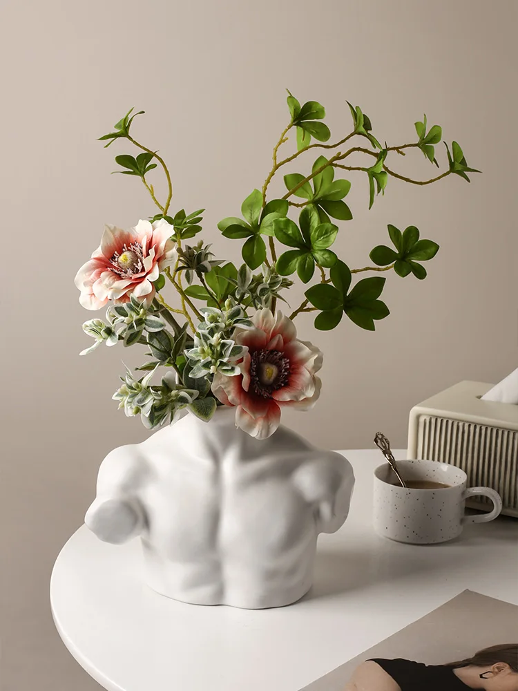 Creative Ceramic Wine Cabinet Flowers Vase Pot Home Decor Study Dining Table Vase Porcelain Sculpture Living Room Body Vase
Creative Ceramic Wine Cabinet Flowers Vase Pot Home Decor Study Dining Table Vase Porcelain Sculpture Living Room Body Vase