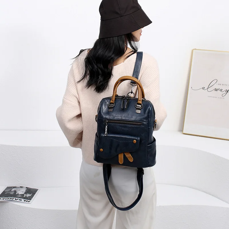 Backpack Female New Trendy Fashion Casual Travel Bag Large Capacity Korean Single Shoulder Messenger Pures and Bags Bookbag
Backpack Female New Trendy Fashion Casual Travel Bag Large Capacity Korean Single Shoulder Messenger Pures and Bags Bookbag