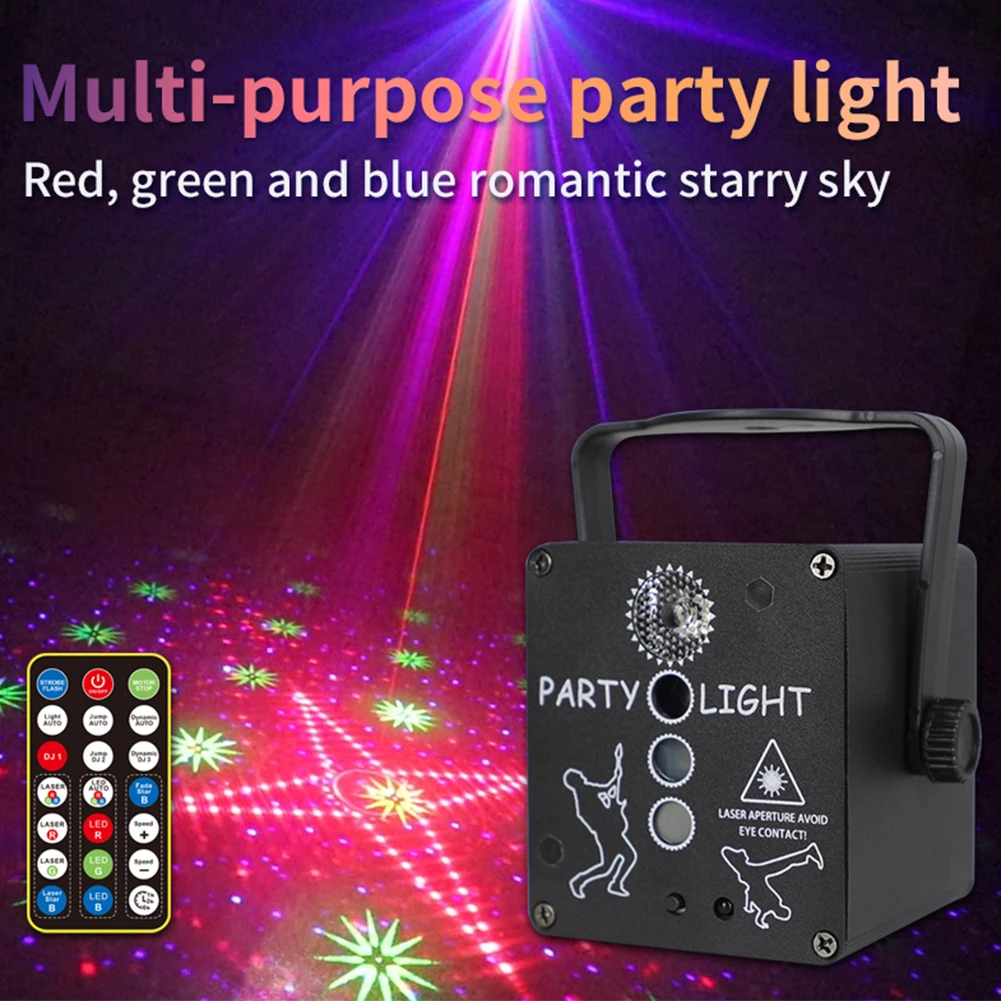 4 Lens Light Mini Disco laser projector, LED stage light with lighting effect, USB rechargeable, for parties, festivals, wedding
4 Lens Light Mini Disco laser projector, LED stage light with lighting effect, USB rechargeable, for parties, festivals, wedding