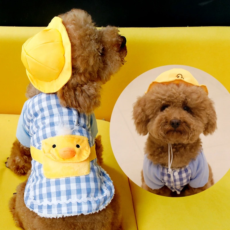 Cute Cartoon Pet Dog Clothes Spring Summer Plaid Dog Coat Jacket Puppy Clothes for Small Dogs Cats Pug Chihuahua Teddy Costume 
Cute Cartoon Pet Dog Clothes Spring Summer Plaid Dog Coat Jacket Puppy Clothes for Small Dogs Cats Pug Chihuahua Teddy Costume