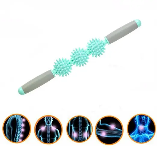 Gym Muscle Massage Roller Yoga Muscle Roller Sticks with 3 Point Spiky Balls Body Massage Relax Muscle Roller Fitness Equipments
Gym Muscle Massage Roller Yoga Muscle Roller Sticks with 3 Point Spiky Balls Body Massage Relax Muscle Roller Fitness Equipments