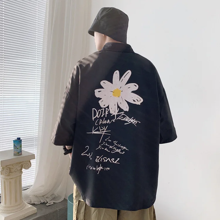 Ybaby new Japanese fashion leisure Street printed Daisy men's Short Sleeve Shirt men summer shirts beach shirt
Ybaby new Japanese fashion leisure Street printed Daisy men's Short Sleeve Shirt men summer shirts beach shirt