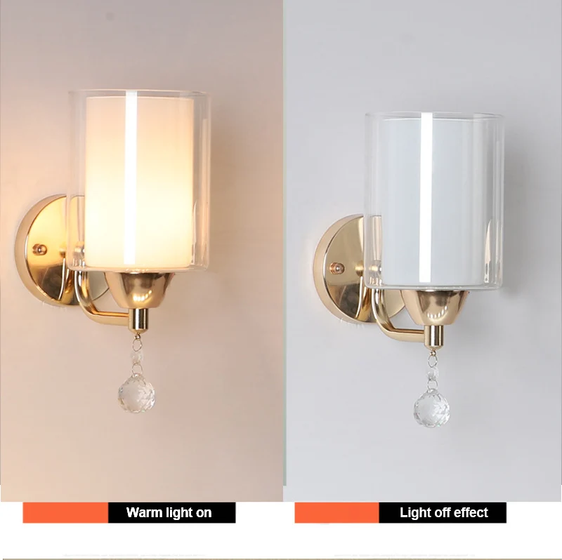 2021 new Nordic modern decoration simple glass crystal indoor wall lamp E27 bedroom restaurant study cafe corridor villa balcony
2021 new Nordic modern decoration simple glass crystal indoor wall lamp E27 bedroom restaurant study cafe corridor villa balcony