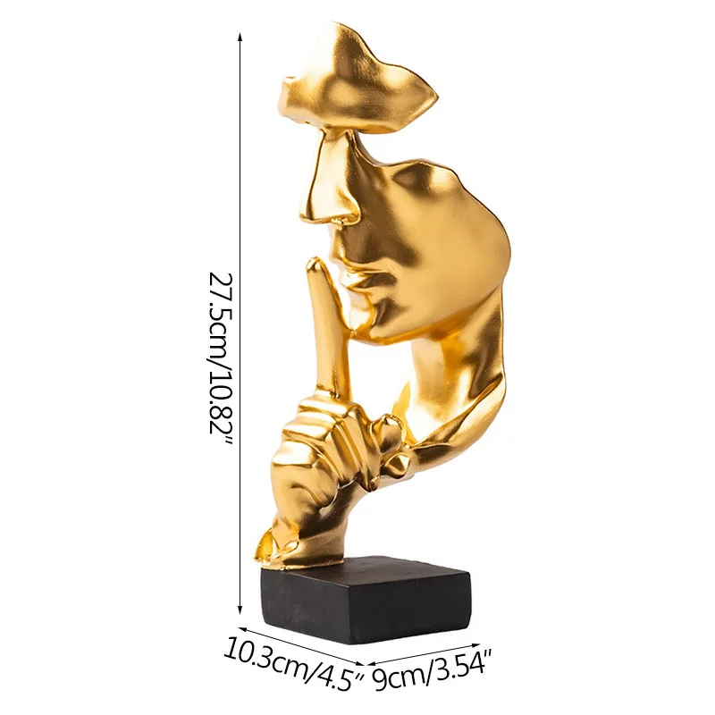 Living Room Decoration Sculpture Silence Is Gold Wholesale Business Gifts Office Living Room Decoration Furnishings Ornaments
Living Room Decoration Sculpture Silence Is Gold Wholesale Business Gifts Office Living Room Decoration Furnishings Ornaments