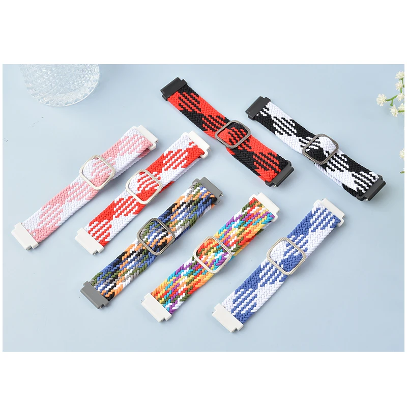 Elastic strap For Samsung Galaxy watch 3 active 2 46mm 42mm 20mm 22mm Adjustable braided 40/44mm Gear S3 bracelet Huawei GT2 Pro
Elastic strap For Samsung Galaxy watch 3 active 2 46mm 42mm 20mm 22mm Adjustable braided 40/44mm Gear S3 bracelet Huawei GT2 Pro