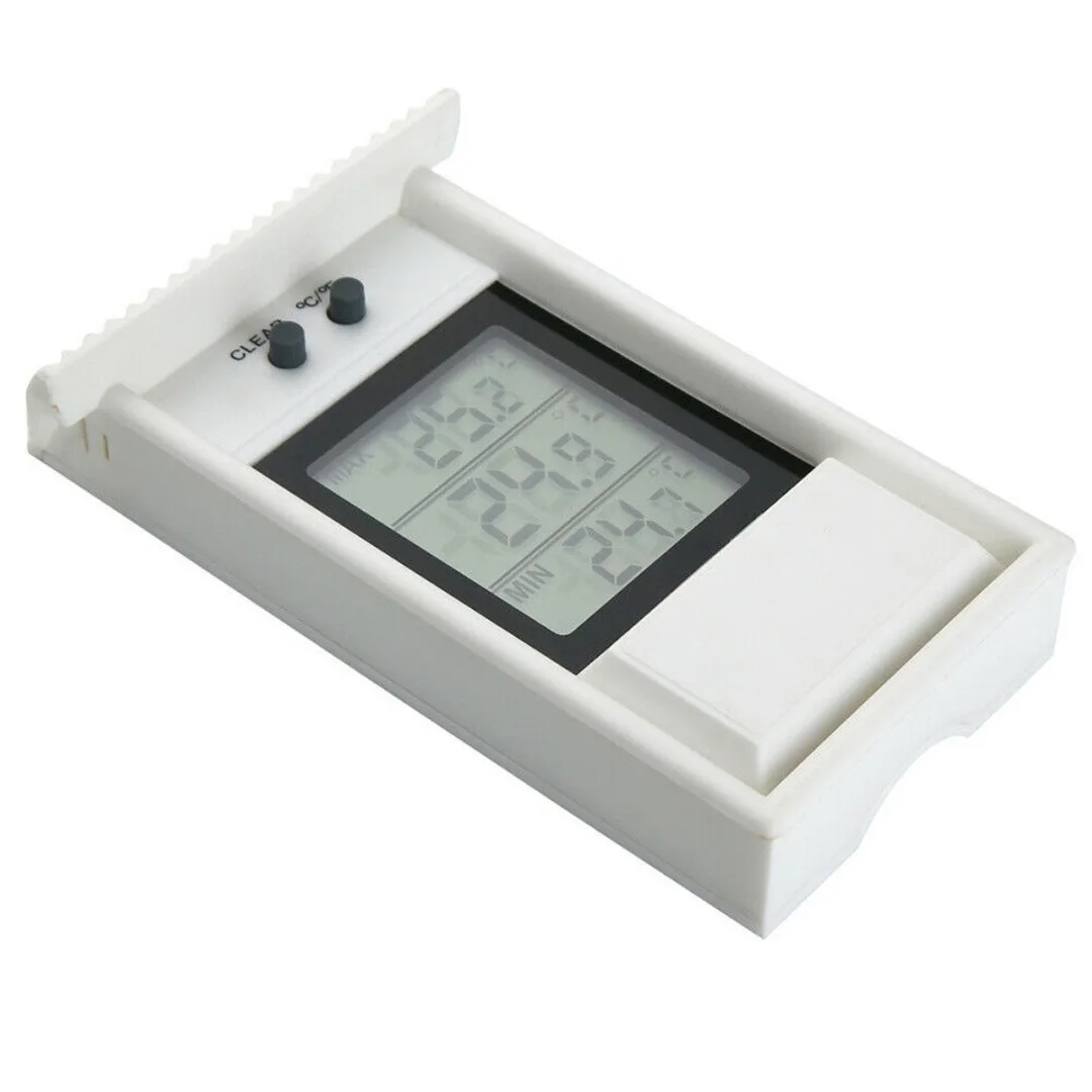 LCD Digital Thermometer Max Min Value Display -20~50C Indoor Outdoor Temp Meter Garden Greenhouse Temperature Measurement
LCD Digital Thermometer Max Min Value Display -20~50C Indoor Outdoor Temp Meter Garden Greenhouse Temperature Measurement