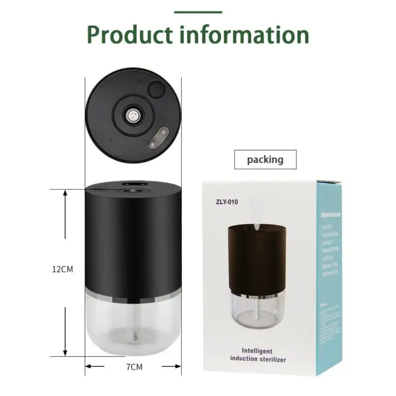 Portable Intelligent Alcohol Sprayer Atomizing Sterilizer USB Charging Small Humidifier Easy Carry Smart Induction Sterilizer
Portable Intelligent Alcohol Sprayer Atomizing Sterilizer USB Charging Small Humidifier Easy Carry Smart Induction Sterilizer