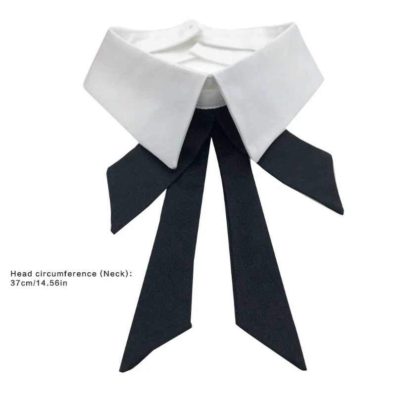 Women Girls Fake Collar Detachable Lapel Blouse Neck Bow Tie False Collar Choker Decorative for Female Clothes 
Women Girls Fake Collar Detachable Lapel Blouse Neck Bow Tie False Collar Choker Decorative for Female Clothes