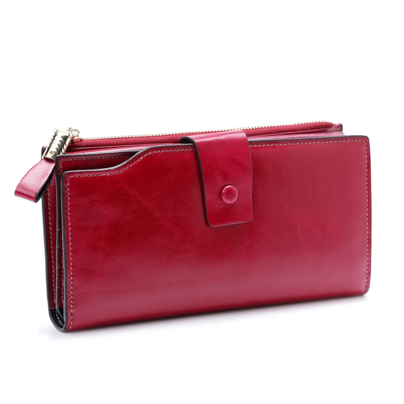 YUECIMIE High Quality Genuine Leather RFID Wallet Women Hasp Zipper Wallet Luxury Female Purse Ladies Long Clutch Wallet New
YUECIMIE High Quality Genuine Leather RFID Wallet Women Hasp Zipper Wallet Luxury Female Purse Ladies Long Clutch Wallet New