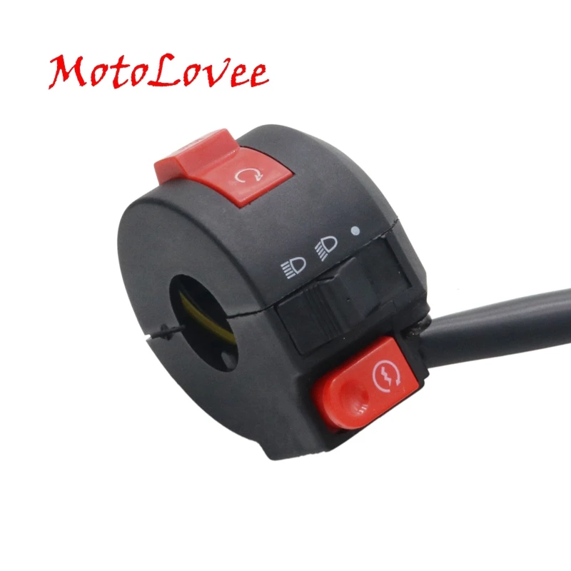 Универсальный переключатель поворота Motolovee, 22 мм, кнопки запуска фар на руль мотоцикла 
Универсальный переключатель поворота Motolovee, 22 мм, кнопки запуска фар на руль мотоцикла