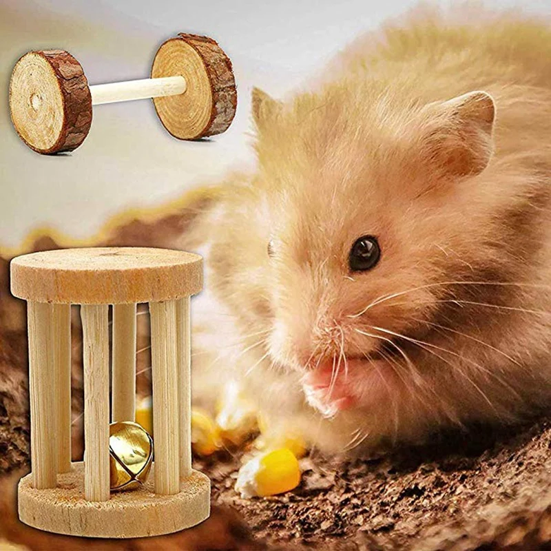 10 Pcs Set Hamster Chew Toys Natural Wooden Gerbils Rats Chinchillas Toys Accessories Dumbbells Exercise Bell Roller Teeth Care
10 Pcs Set Hamster Chew Toys Natural Wooden Gerbils Rats Chinchillas Toys Accessories Dumbbells Exercise Bell Roller Teeth Care
