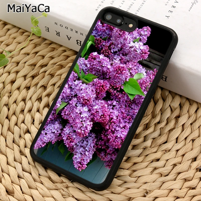 MaiYaCa белый фиолетовый сиреневый цветок чехол для телефона iPhone 5 6 S 7 8 plus 11 12 Pro X XR XS