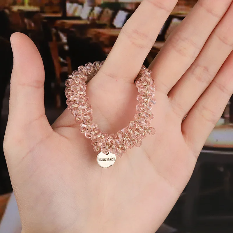 Women Elegant Crystal Pearl Hair Ring Ties Beads Ponytail Holders Hair Accessories Elastic Hair Band Girls Scrunchies Bracelet
Women Elegant Crystal Pearl Hair Ring Ties Beads Ponytail Holders Hair Accessories Elastic Hair Band Girls Scrunchies Bracelet