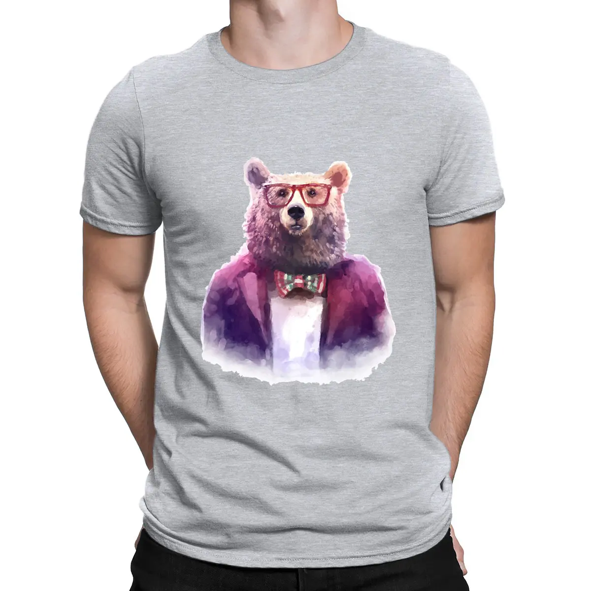 Summer Men Clothes Bear with glasses Print T Shirts 100% Cotton Soft Cool Streetwear Short Sleeve Tees Tops Harajuku T Shirt
Summer Men Clothes Bear with glasses Print T Shirts 100% Cotton Soft Cool Streetwear Short Sleeve Tees Tops Harajuku T Shirt