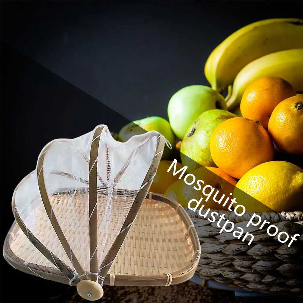 Foldable Bamboo Basket Rectangle Folding Basket Food Storage Tray Bugproof Dustpan Dustproof Cover
Foldable Bamboo Basket Rectangle Folding Basket Food Storage Tray Bugproof Dustpan Dustproof Cover