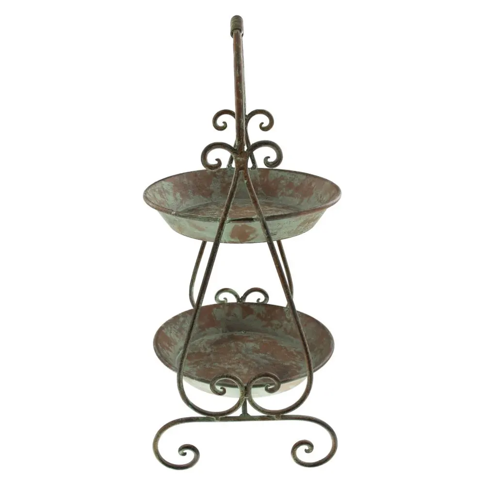 1Pc Double Layers Snack Plate Tabletop Iron Art Tray Fruit Dish (Dark Green)
1Pc Double Layers Snack Plate Tabletop Iron Art Tray Fruit Dish (Dark Green)