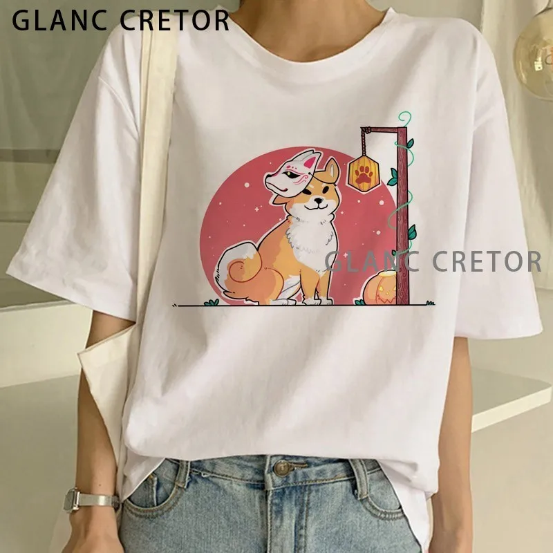Ulzzang T-shirt Female Tees Harajuku Shiba Doggy T Shirt Funny Cute Animal Graphic Korean Clothing Top Women
Ulzzang T-shirt Female Tees Harajuku Shiba Doggy T Shirt Funny Cute Animal Graphic Korean Clothing Top Women