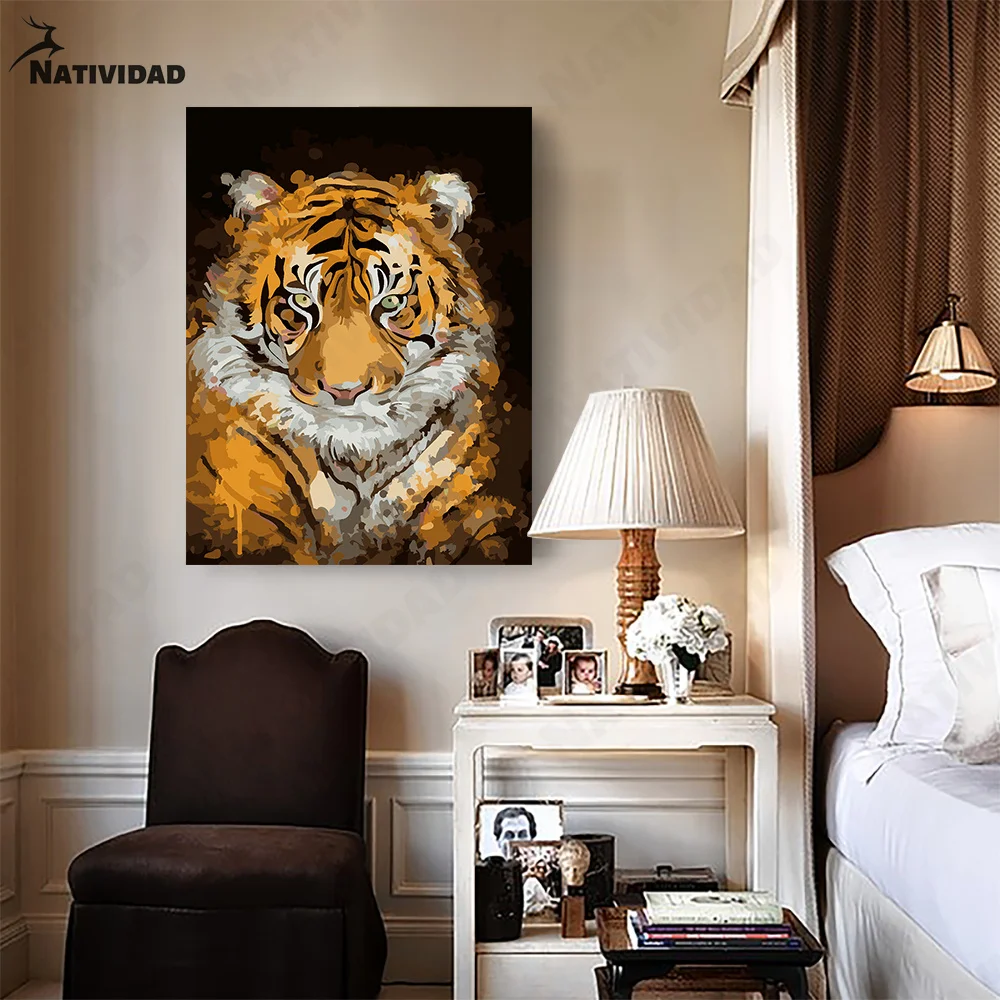 Animal Color Oil Painting Canvas Painting Home Decoration Cartoon Tiger Print Poster Abstract Wall Art Living Room Home Decor
Animal Color Oil Painting Canvas Painting Home Decoration Cartoon Tiger Print Poster Abstract Wall Art Living Room Home Decor