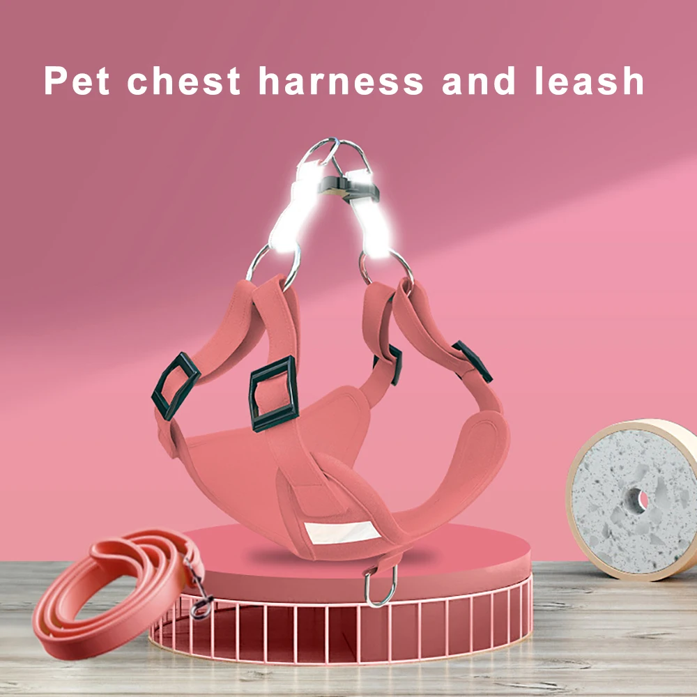 New Dog Chest Harness And Leash Comfortable XXXS-L Sizes Adjustable Reflective Effect Vest For Small Pet Bulldog Pomeranian Pets
New Dog Chest Harness And Leash Comfortable XXXS-L Sizes Adjustable Reflective Effect Vest For Small Pet Bulldog Pomeranian Pets