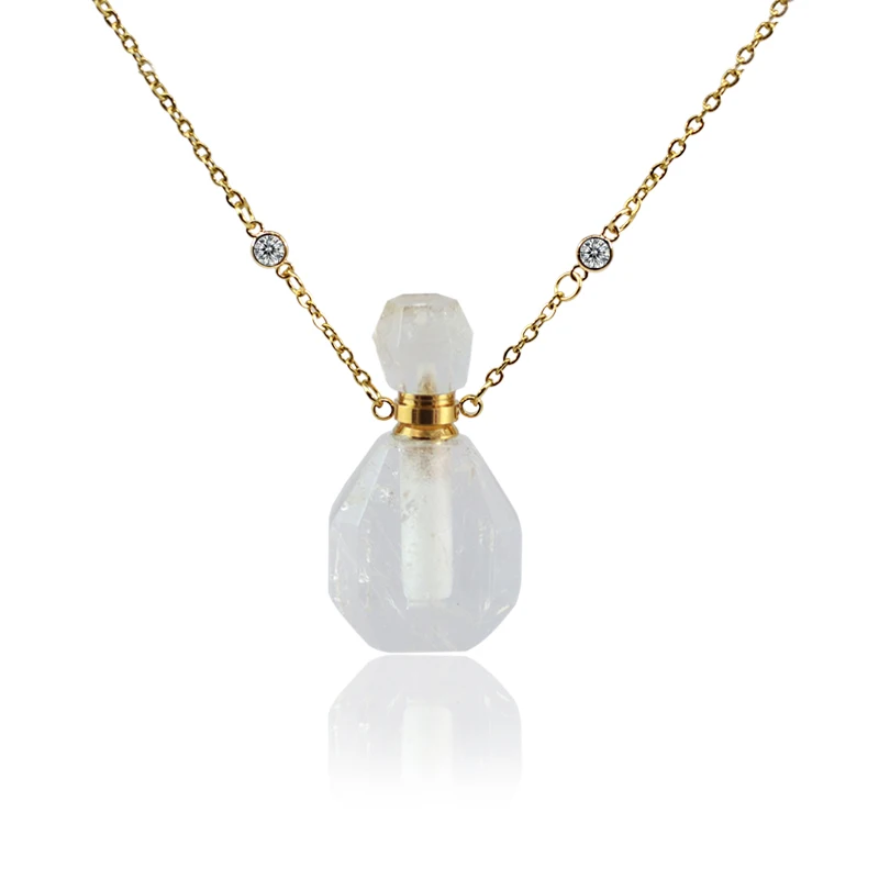 1PC Natural Gems stone Cear Crystal Quartz Pendant Perfume Bottle Pendant for Necklace Jewelry
1PC Natural Gems stone Cear Crystal Quartz Pendant Perfume Bottle Pendant for Necklace Jewelry
