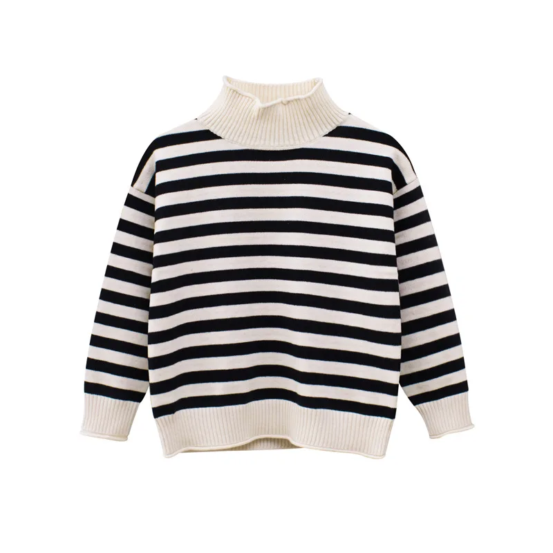 Sweater new children's winter clothing new girls striped sweater warm top baby turtleneck sweater boys kids baby toddler
Sweater new children's winter clothing new girls striped sweater warm top baby turtleneck sweater boys kids baby toddler