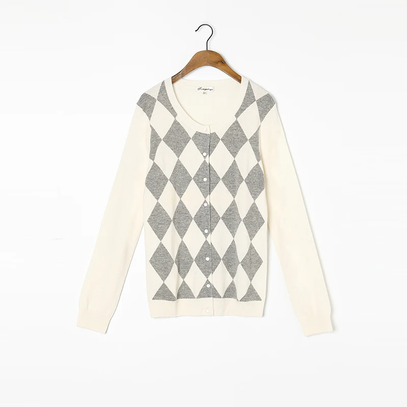 Cashmere Wool Sweater Women Cardigan High Quality Off-white Gray Plaid Sweaters Lady Warm Soft Solid Natural Fabric
Cashmere Wool Sweater Women Cardigan High Quality Off-white Gray Plaid Sweaters Lady Warm Soft Solid Natural Fabric