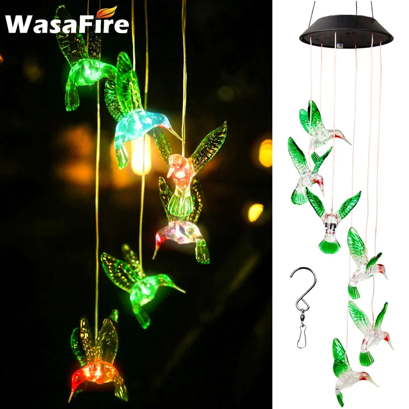 LED Wind Chime Solar Powered Butterfly Lights Color Changing Led Waterproof Windbell Light Outdoor Garden Holiday Decoration
LED Wind Chime Solar Powered Butterfly Lights Color Changing Led Waterproof Windbell Light Outdoor Garden Holiday Decoration