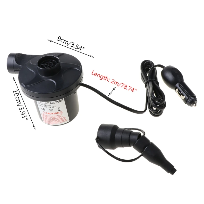 50W Electric Air Pump Portable Air Mattress Pump Inflator Deflator For Inflatables A0KF
50W Electric Air Pump Portable Air Mattress Pump Inflator Deflator For Inflatables A0KF