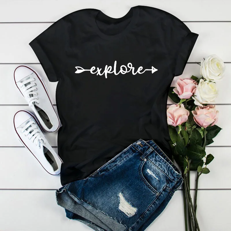 Новинка 2022, популярная женская футболка, удобная одежда с забавным принтом букв, футболка на заказ, женская футболка с милым графическим при... 
Новинка 2022, популярная женская футболка, удобная одежда с забавным принтом букв, футболка на заказ, женская футболка с милым графическим при...