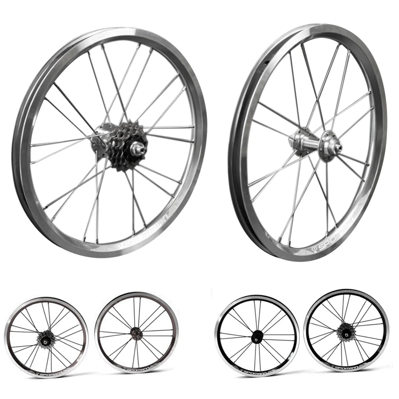 SPOMANN 16-Inch/305 Outer 5-Speed V-Brake BMX Folding Bike Bicycle Wheel Set Front 2 Rear Four Bearing
SPOMANN 16-Inch/305 Outer 5-Speed V-Brake BMX Folding Bike Bicycle Wheel Set Front 2 Rear Four Bearing