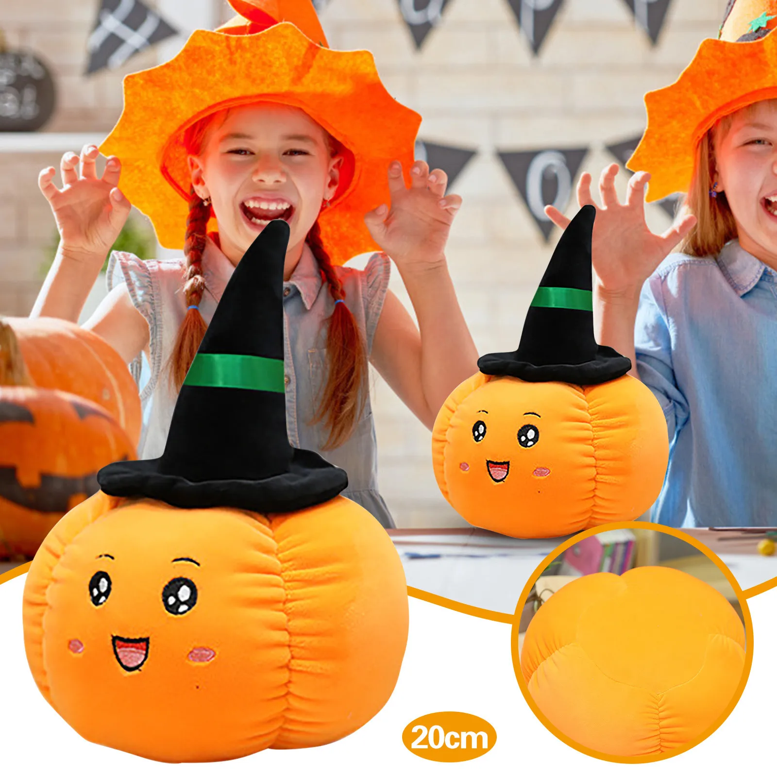 Halloween Pumpkins Decorative Soft Stuffed Pumpkin Fluffy Pumpkin Plush Toy Couch Throw Pillow for Kids Toddlers Babies Gifts
Halloween Pumpkins Decorative Soft Stuffed Pumpkin Fluffy Pumpkin Plush Toy Couch Throw Pillow for Kids Toddlers Babies Gifts