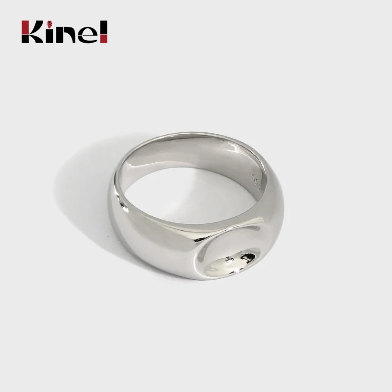 Kinel Minimalist Finger Rings for Women Silver 925 Jewelry Ellipse Concave Glossy Anillos Wedding Fashion Accessories 
Kinel Minimalist Finger Rings for Women Silver 925 Jewelry Ellipse Concave Glossy Anillos Wedding Fashion Accessories