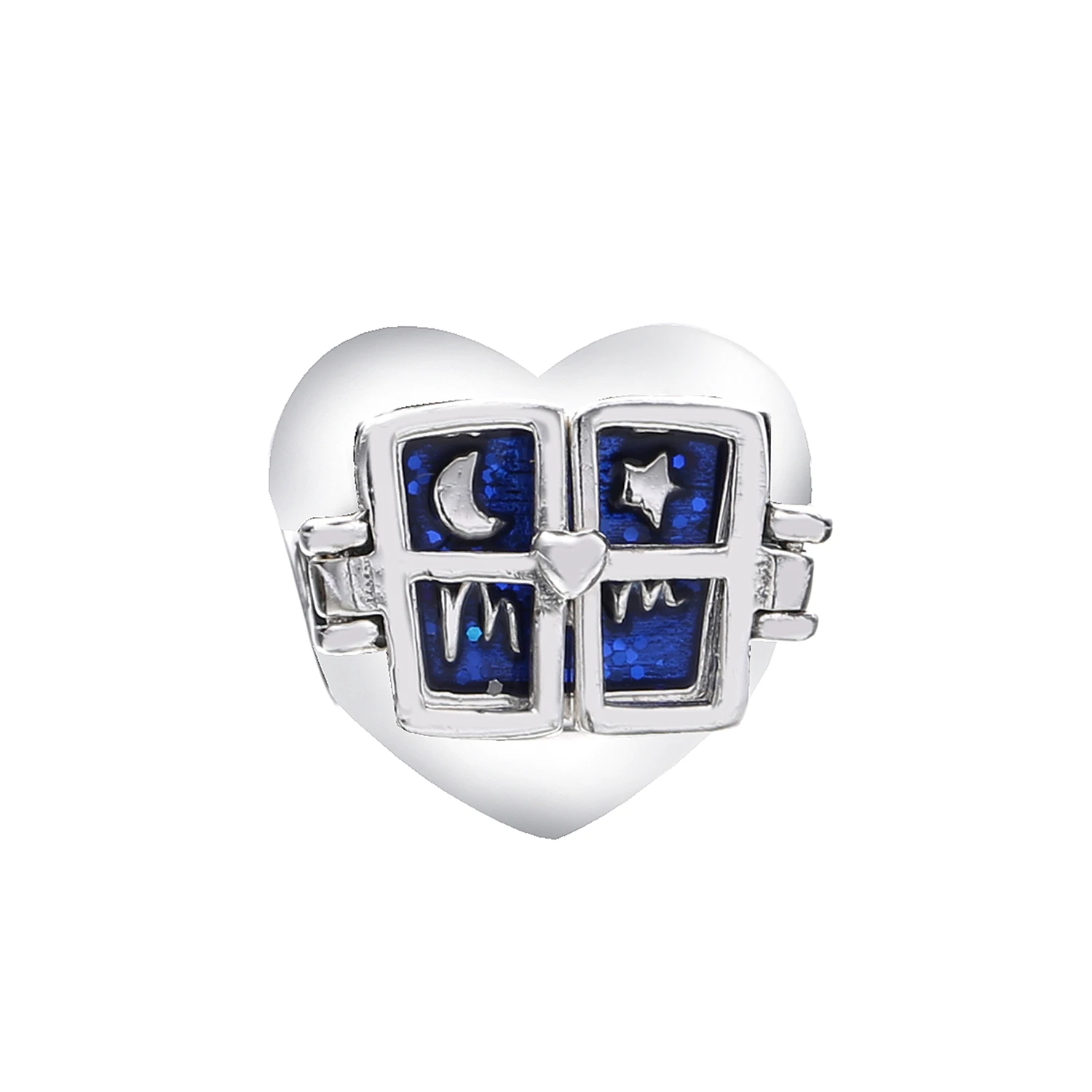 Ajax 925 Sterling Silver Stars Moon Heart Window Beads Charms For Women Snake Bracelets Vintage Blue Jewelry Accessories
Ajax 925 Sterling Silver Stars Moon Heart Window Beads Charms For Women Snake Bracelets Vintage Blue Jewelry Accessories