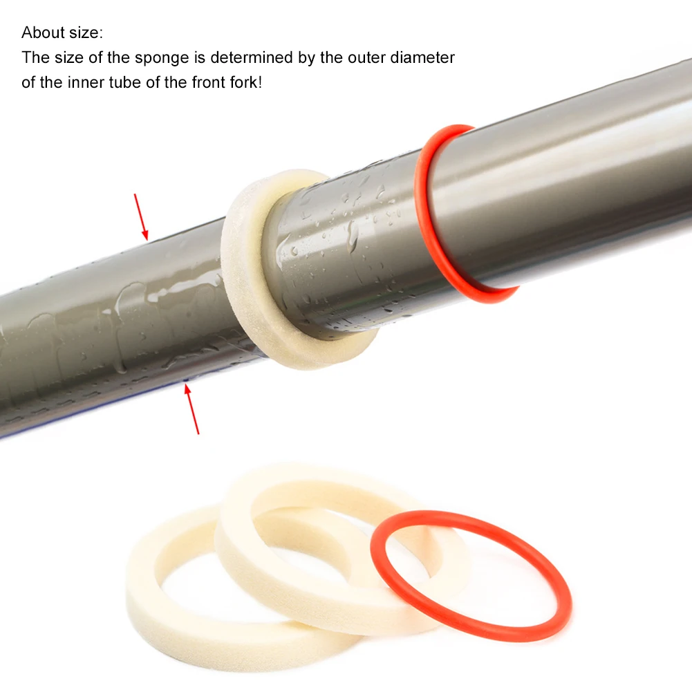 2Pcs Bicycle Front Fork Sponge Ring Oil Foam Absorb Seal 30/32/34/35/36mm Forks Bike Accessories
2Pcs Bicycle Front Fork Sponge Ring Oil Foam Absorb Seal 30/32/34/35/36mm Forks Bike Accessories