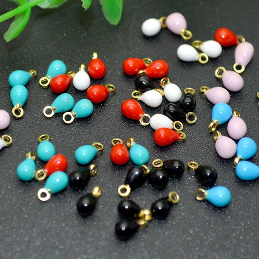 100pcs Mixed Color Waterdrop Tear Drop Shape Loose End Beads Red White Blue Black Fashion DIY Bracelet Necklace Making Findings
100pcs Mixed Color Waterdrop Tear Drop Shape Loose End Beads Red White Blue Black Fashion DIY Bracelet Necklace Making Findings