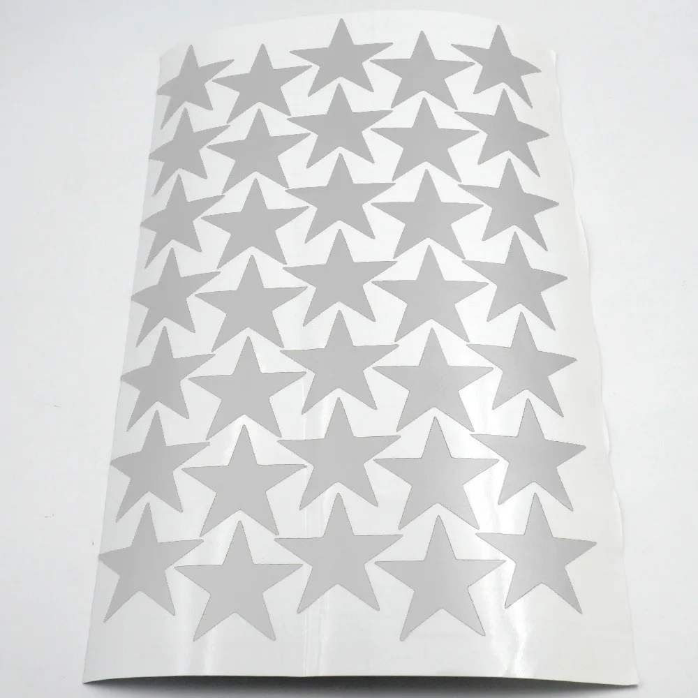 Настенные Стикеры с серебристыми звездами 3/5/7 см декор для детской комнаты
