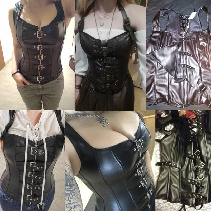 Steampunk Corset Top Women Corset Sexy Bustier Gothic Corselet Overbust Leather Bustier Waist Trainer Plus Size 6xl Steel Boned
Steampunk Corset Top Women Corset Sexy Bustier Gothic Corselet Overbust Leather Bustier Waist Trainer Plus Size 6xl Steel Boned