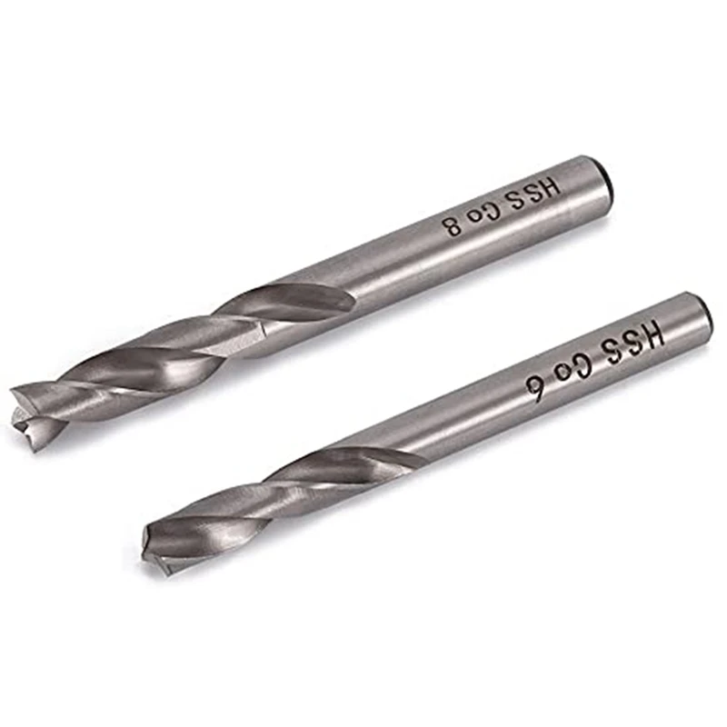 2Pcs Spot Weld Drill Bit Set HSS Co Cobalt Spot Welded Cutter Separate Panels Hole Cutting Bits, 6Mm 8Mm
2Pcs Spot Weld Drill Bit Set HSS Co Cobalt Spot Welded Cutter Separate Panels Hole Cutting Bits, 6Mm 8Mm