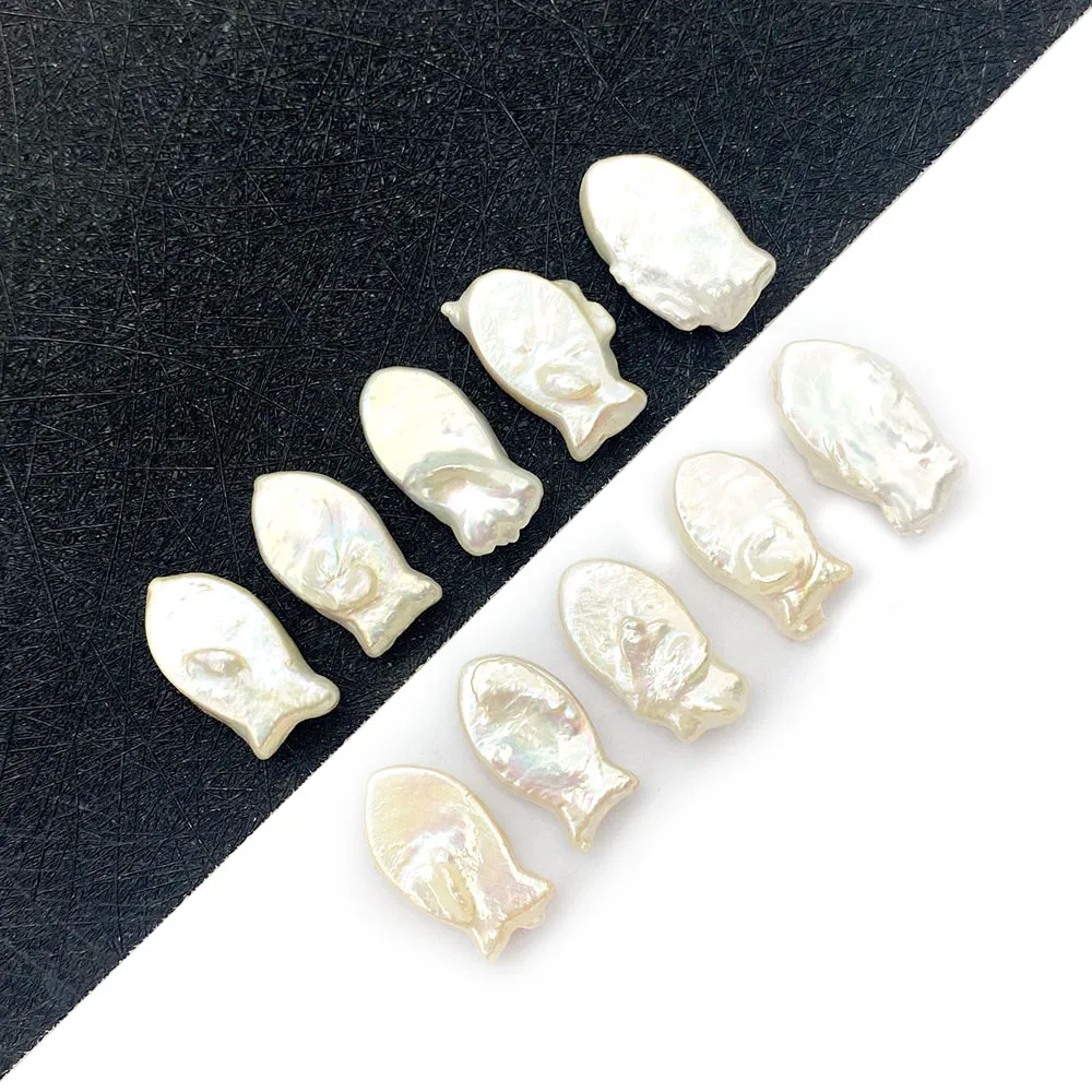 1pcs Natural Freshwater Pearl Pendant Fish Shaped Bead Jewelry Making DIY Creative Charm Necklace Earrings Accessories Gift 
1pcs Natural Freshwater Pearl Pendant Fish Shaped Bead Jewelry Making DIY Creative Charm Necklace Earrings Accessories Gift