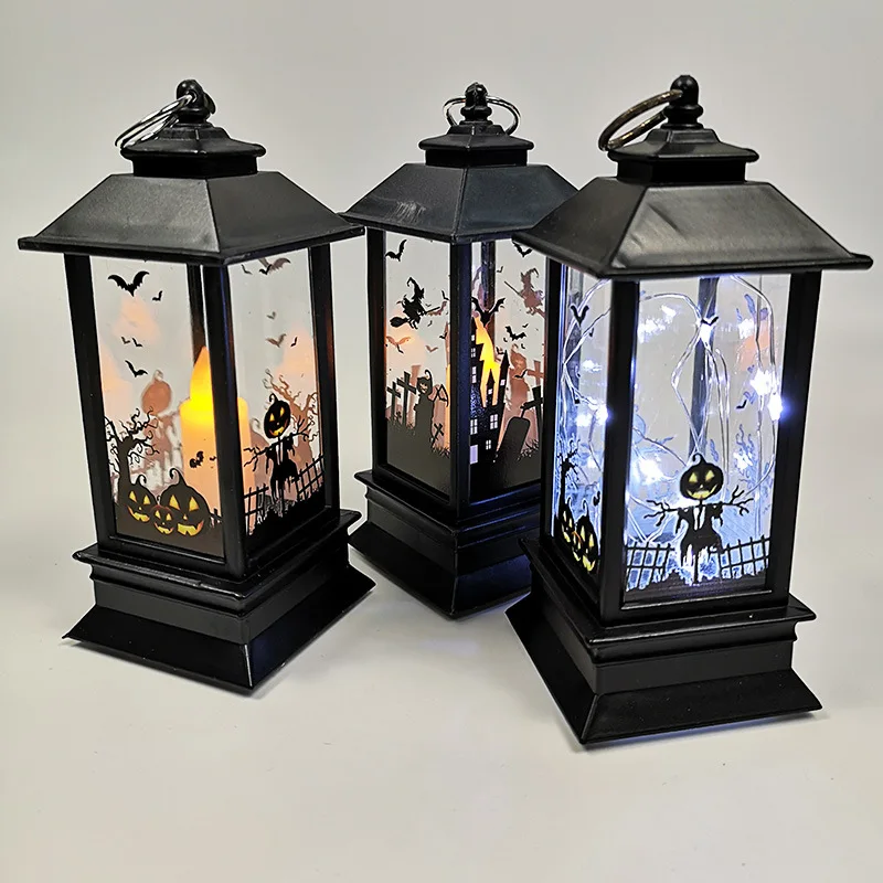 Halloween decoration props simulation flame candle light portable plastic small wind lantern led night light
Halloween decoration props simulation flame candle light portable plastic small wind lantern led night light