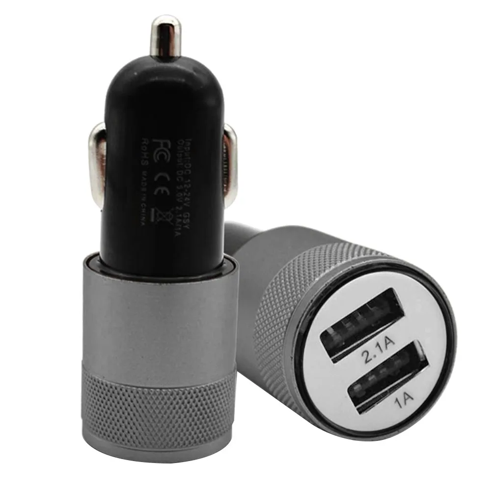 Новое автомобильное зарядное устройство 5V 3.1A мини двойной 2 Порт USB зарядный