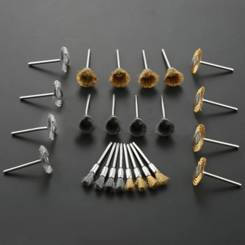 24pcs Brass Steel Wire Wheel Brush Polishing Grinder Accessories Rotary Tool Kit For General Polishing Or Fine Machining Rotary
24pcs Brass Steel Wire Wheel Brush Polishing Grinder Accessories Rotary Tool Kit For General Polishing Or Fine Machining Rotary