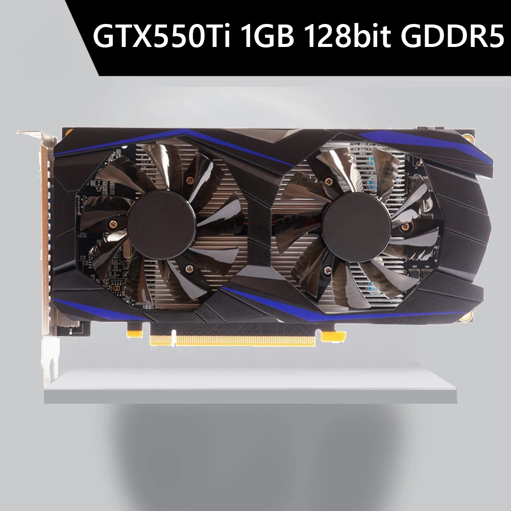 Graphics card Professional for NVIDIA GTX550Ti 1GB GDDR5 192Bit Pci-e 2.0 Graphics Card with Dual Fan HDMI-Compatible for Player
Graphics card Professional for NVIDIA GTX550Ti 1GB GDDR5 192Bit Pci-e 2.0 Graphics Card with Dual Fan HDMI-Compatible for Player